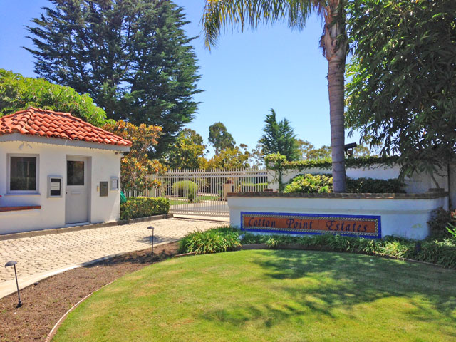 Cotton Point Community in San Clemente, California Image of the Cotton Point Guard Gate Entrance in San Clemente, California