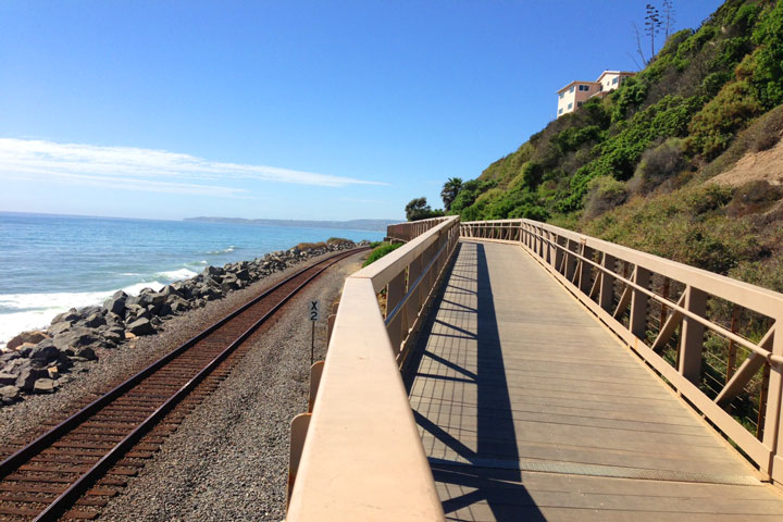 San Clemente Walking Trails Over Bridges Near San Clemente Pier