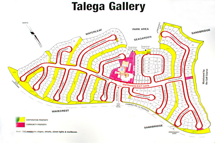 Talega Gallery Map | San Clemente 55+ Senior Community Talega Gallery Map | San Clemente 55+ Senior Community