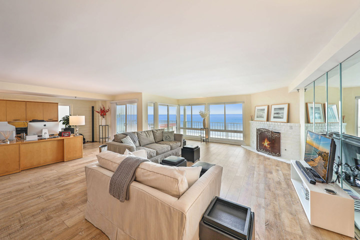 Sunset Shores Ocean View Living Room